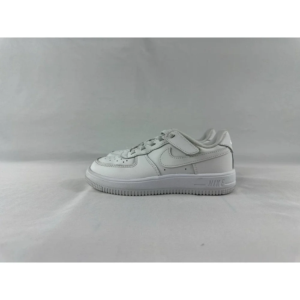 Nike Force 1 Low EasyOn (PS) Triple White Sneakers FN0237-111 Kids Size 13.5C